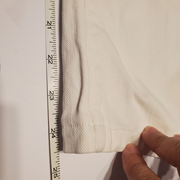 Paige Premium Capri Jeans Denim White Melrose Sz 30 X 24. 5" - Picture 14 of 16